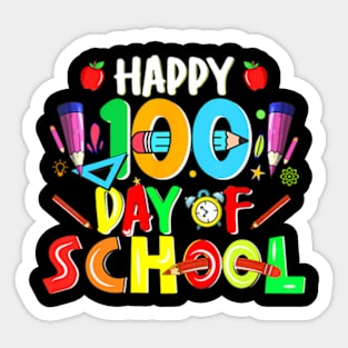 Happy 100Th Day Of School 100 Days Smarter Sticker